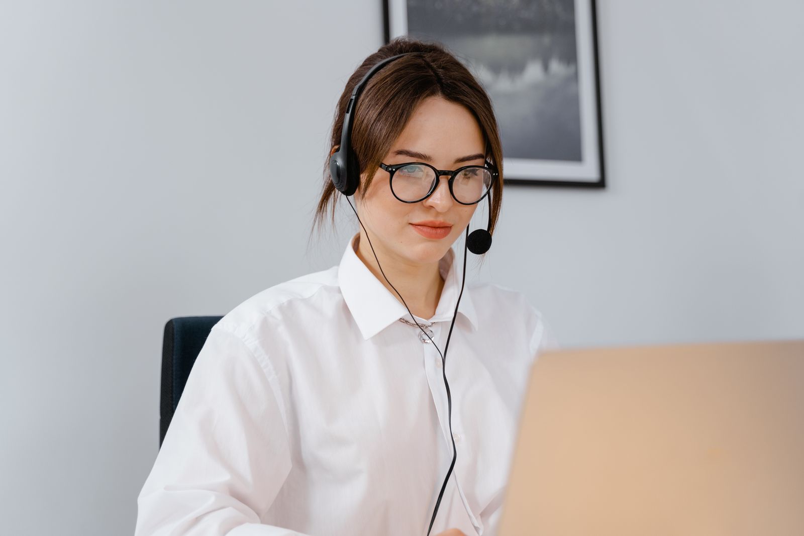 Kundkontakt med headset